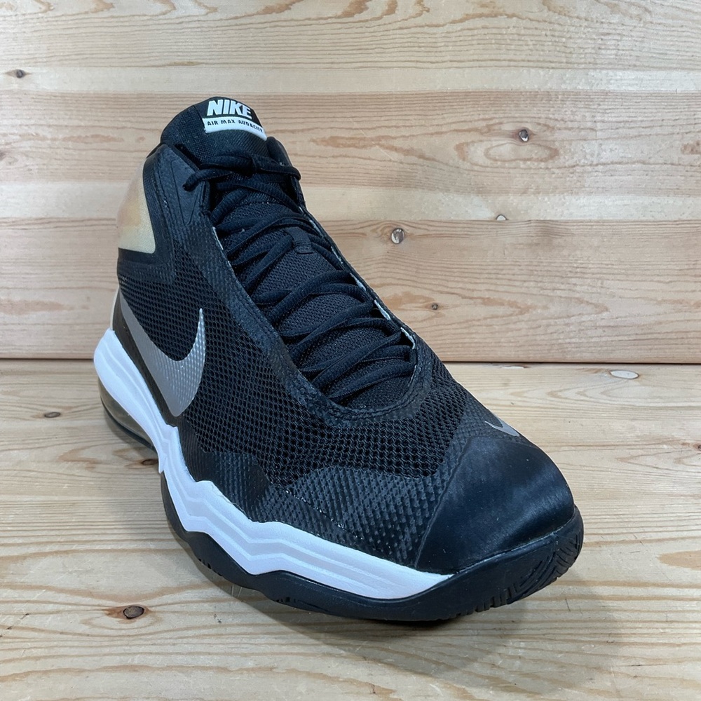 Nike Air Max Audacity Basketball Shoes Men’s 15 Black Silver Mid Top 813318-001
